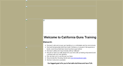 Desktop Screenshot of calgunstraining.com