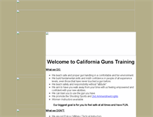 Tablet Screenshot of calgunstraining.com